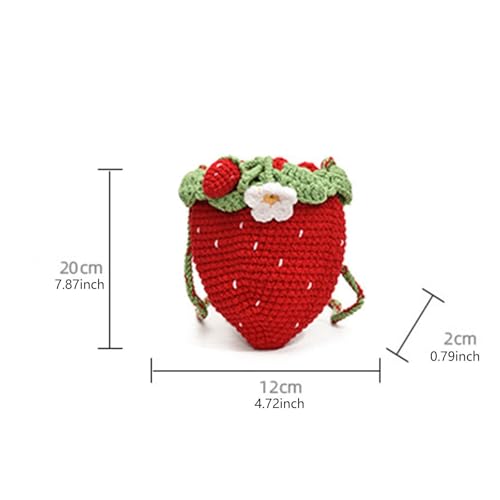 Strawberry Shoulder Bag Simple Lightweight Women Crossbody Bag for Work Birthday3