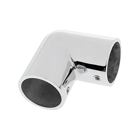 JT-HLM Heavy Dudy Marine Grade 316 Steel Stainless 2 Way Boat Hand Rail Fitting 90 Degree Elbow for 1" O.D. Tube Marine Hardware Cover