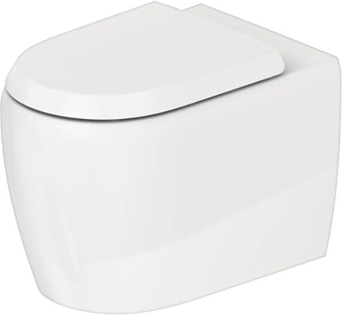 Duravit Qatego Stand-WC, Tiefspüler, Abgang waagerecht, 390x600x400mm, rimless, 2020090000, Farbe: Weiß