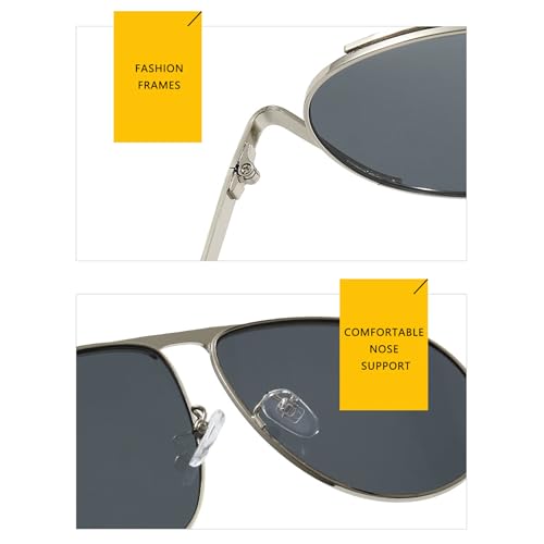 bullabulling Fashion Oversized 70s Pilot Sunglasses For Women Men Metal Frame Sun Glasses Gold Champagne Lenses Shades4