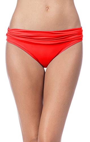 Image of La Blanca Women's Island Goddess Shirred Band Hipster Bikini Bottom