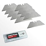 MARAPON® Trapezmesser Klingen [10 Stk.] Ersatzklingen für Teppichmesser | Hoch präzise Profi Cutter Messer Klingen | Trapezklingen | Teppichmesser Profi