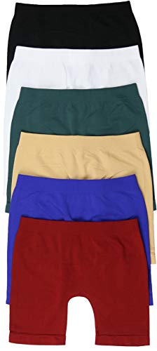 ToBeInStyle Girl’s Pack of 6 Layering Stretch Shorts Modesty Slip Under Skirts Boyshorts