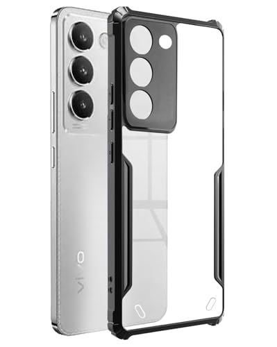 Image of SPAZY CASE Realme P3X 5G / Realme Narzo 80x 5G Back Cover | Transparent Crystal Clear Hard PC Back Case with TPU Bumper, Drop Protection Case Cover