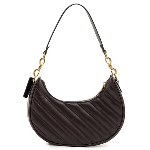 Image of Miraggio Betsy Quilted Stylish Shoulder Bag For Women | Half Moon Silhouette | Shoulder Handbags For Women