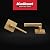 Kwikset Halifax Interior Passage Door Handle, Lever For Closet and Hallway Doors, Reversible Non-Locking Handle Lever, Satin Brass, with Microban Protection