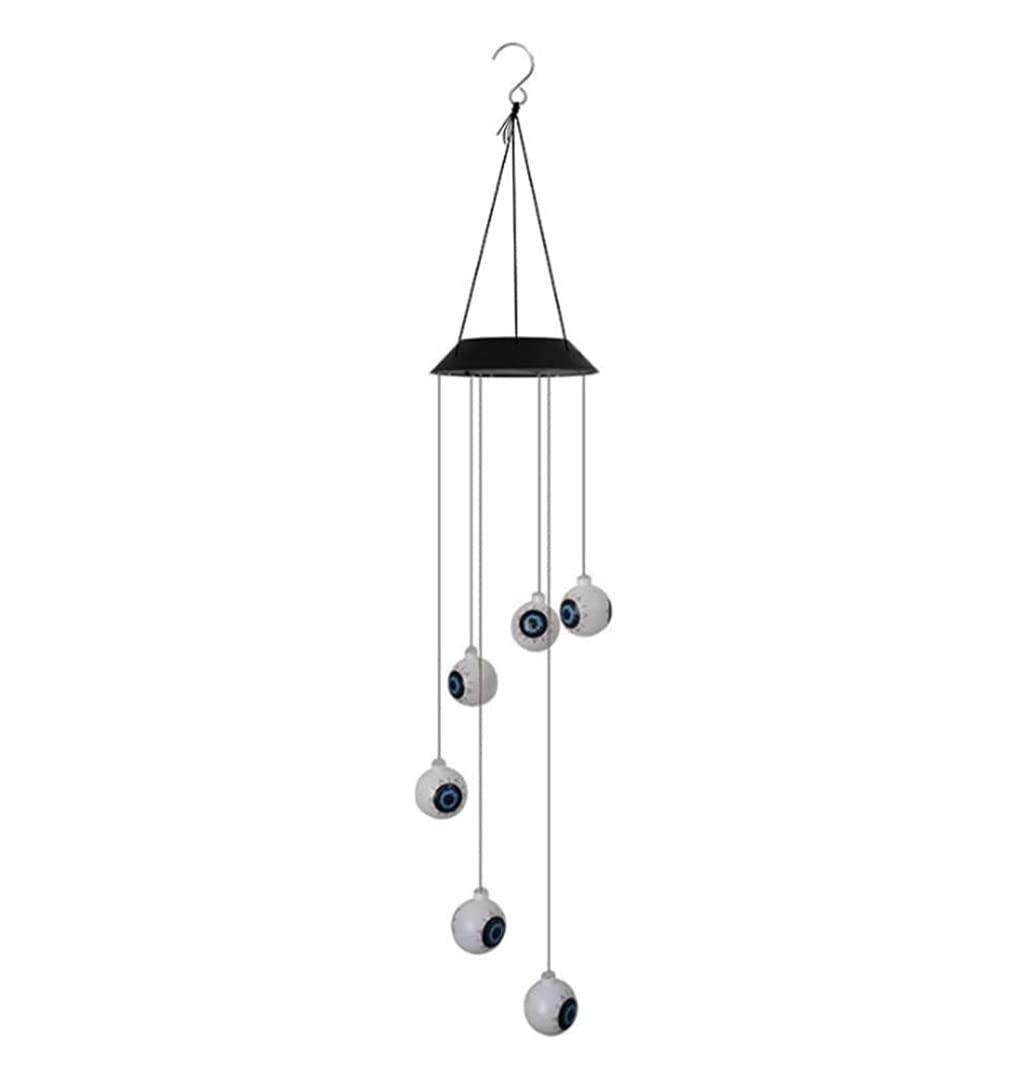 Verandas Windspiel LED Solar Windspiel Bunte Farbwechsel Augäpfel Mobiles Licht Schlafzimmer Drinnen