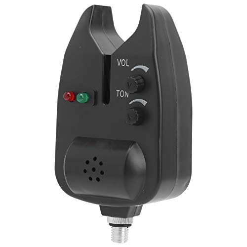 KIMISS Indicador LED de Alarma de Cebo de Pesca con Volumen y Tono Ajustables, Alerta Visual Ble para Soporte de Caña Estilo UE