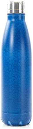 Eco Chic Reusable Thermal Bottle Stainless Steel Leakproof Insulated Water Bottle (Sea Creatures Blue)