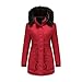 Reasoncool Damen Kapuzen Daunenmantel Warme Baumwolljacke Freizeit Mantel Sweatjacke Outdoorjacke Funktionsjacke Wintermantel Herbst Winter Fleecemantel Plüschmantel