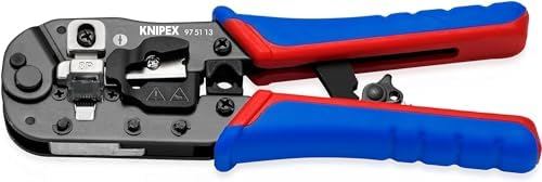 KNIPEX Crimper for Western RJ45 connectors with multi-component h...