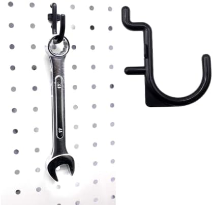 Miniatura 3 de navor Paquete de 100 ganchos para tablero de clavijas, en forma de J, accesorios de exhibición de pared para tablero de clavijas, se adapta a