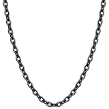 [新宿銀の蔵] いぶし あずきチェーン 太め 長さ45～80cm (70cm) 幅約4.5mm 濃いめ シルバー ネックレス チェーン ネックレスチェーン sv チェーンのみ