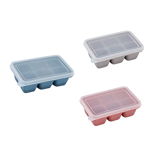 Molde para hielo de silicona 3 piezas con tapa
