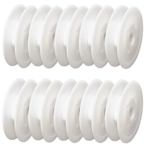 moonfarm 手芸用 スプール リール セット 選べる24サイズ 空ボビン プラスチック リボン (直径6㎝・幅1.4㎝, 10個セット)