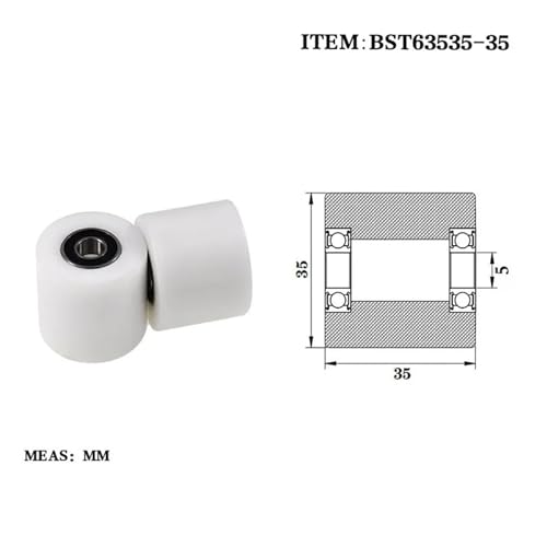 Rouleau pour bande transporteuse plastique BST63535-35 accessoire de convoyage étendu - 3