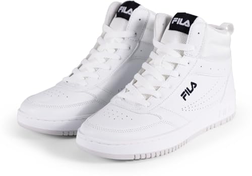 Fila Rega Mid Wmn, Scarpe Da Ginnastica Donna, White, 37 Eu Larga