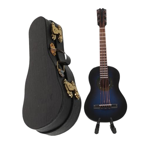 Guitare miniature bois LIFKOME pour créer une ambiance musicale zen sur votre étagère de salon