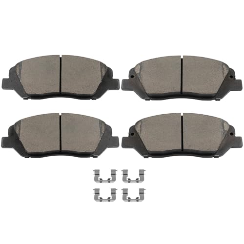 Image of SCITOO D1917 Front Ceramic Brake Pads Sets w /Hardware Replacement For Hyundai For Santa Fe 2017-2018,For Hyundai For Santa Fe XL 2017-2019
