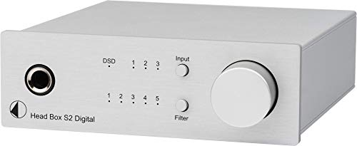 Pro-Ject Head Box S2 Digital Mikro High End Kopfhörerverstärker (Head Box S2 Digital, Silber)