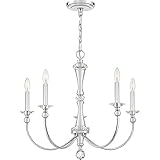 Quoizel MIL5027C Mila Modern Crystal Chandelier, 5-Light 300 Watts, Polished Chrome