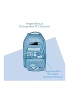 satch pack Schulrucksack Schulrucksack ab 5. Klasse ergonomisch 30L Stauraum standfest Organisationstalent Nordic Grey - Grau – Ansicht 2