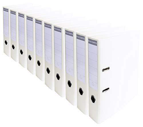 Classeurs à levier A4 Prem'Touch Exacompta blanc dos 70mm lot de 10