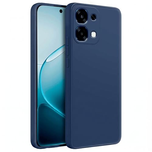 Image of FIRST MART Matte Silicone Back Cover for Oppo F33 - Blue