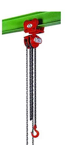 nitchi PT5 unidad de grúa mano rollfahr 1T/1000 kg - Brida ancho: 58 - 155 mm Cover