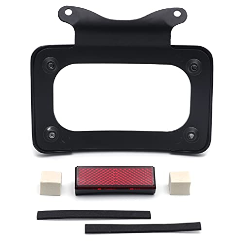Httmt Mt389-Bk Black Laydown Curved License Plate Bracket Tag Holder Compatible With '10-Later Flhx, Flhxs, Flhxse, Fltrx, Fltrxs And '10-'12 Flhxse (Street Glide Flhx/Road Glide Fltrx) #TOP3