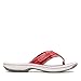 Clarks Women's Breeze Sea Flip-Flop, Red Synthetic, 8