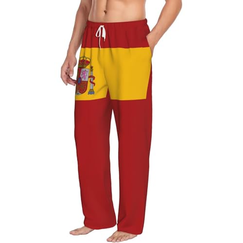 Espana Flag Of Spain Spanish Pajama Pants Men'S Lounge Pants Lightweight Pjs Bottoms Wide Leg Sleepwear Sleep Pants4