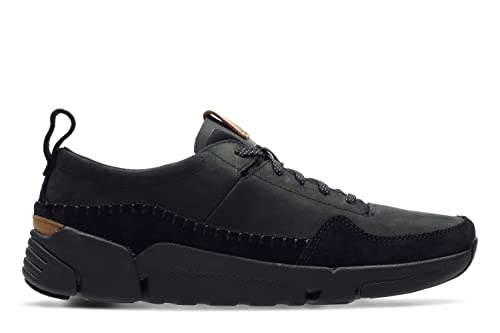 Image of Clarks Men Triactive Run Light Grey Leather Sneakers