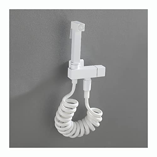 Rociador de bidé de latón blanco para un baño elegante y moderno 3