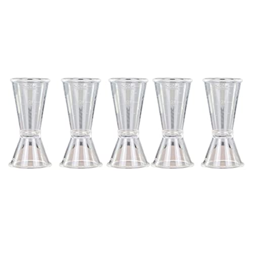 SECFOU 5piezas Vaso Medidor De Doble Cabeza Para Cócteles Escalas De Precisión Utensilio De Bar Para Fiestas y Hogar s