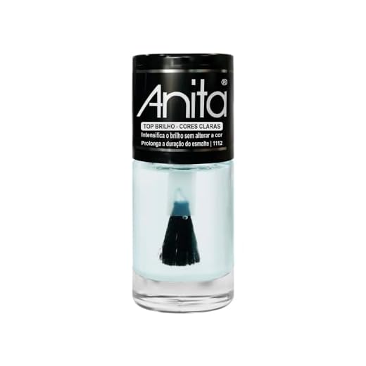 Esmalte Top Brilho - Cores Claras Top Coat 10ml,Anita - 1112