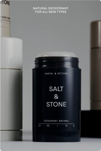 Salt & Stone Sensitive Skin Deodorant | Natural Deodorant Gel For Women And Men, Aluminum Free, Baking Soda Free, Vegan | Santal & Vetiver (2.6 Oz) #TOP1