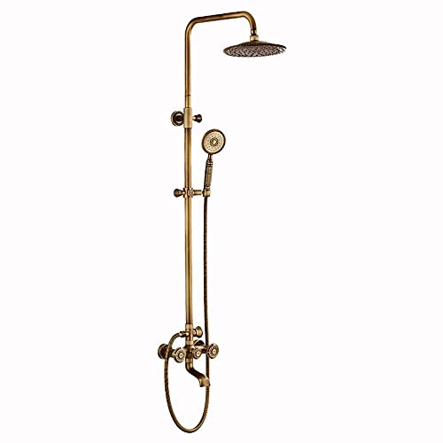 Mitigeur thermostatique rétro ensemble système de douche en laiton - 2
