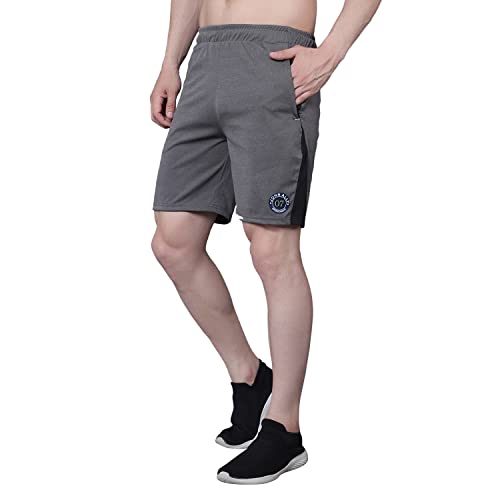 Image of John Ally Mens Gym Shorts Built with Durable Both Sider Zipper Pocket and Moisture Wicking Fabric for Workout, Yoga, Running and Lounge wear.