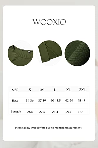 Wooxio Women's Maternity Shirts Short Sleeve Split Hem Pregnancy Tops Clothes Large,Black #TOP5