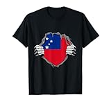 samoan roots petto bandiera samoa samoa orgoglio samoano maglietta