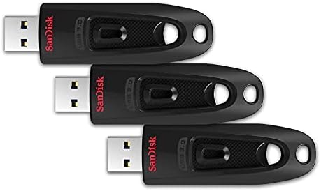 SanDisk 32GB 3-Pack Ultra USB 3.0 Flash Drive 32GB (Pack of 3) - SDCZ48-032G-GAM46T