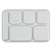 G.E.T. 6 Compartment School Cafeteria Tray, Right Handed, 14.25