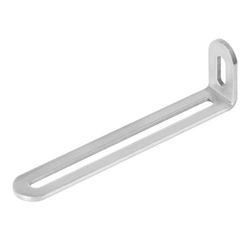 20 Pack 4-1/2" Long Adjustable Slotted L Angle Brackets, Stainless Steel by Fanmao - Used condition - Image 3