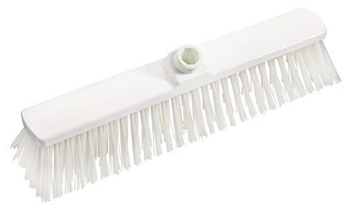 Haug Large Capacity Broom Plastic Food Area 40 cm Transparent Hard Bristles