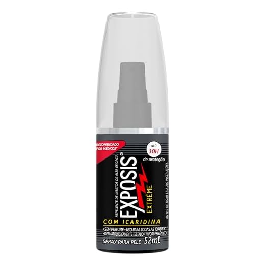 Exposis Extreme, Repelente Spray de Mosquitos, com Icaridina, Até 10h de Proteção, 52ml