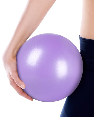Image of 9 Inch Pilates Ball Small Exercise Ball, Workout Ball for Barre, Pilates, Yoga, Stability, Workout, Balance, Fitness at Gym Home Office