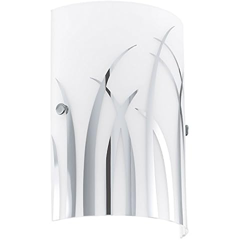 EGLO Rivato Wall Light with Grass Pattern Cover
