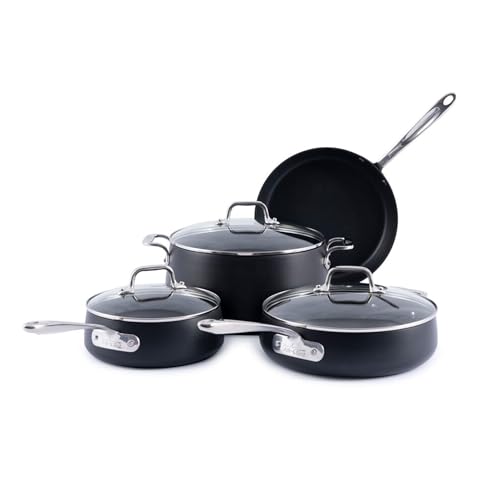 Image of All-Clad HA1 Expert Nonstick, 7-Piece Pots & Pans Set, Induction Ready