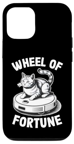 Wheel Of Fortune Robot Aspirapolvere Divertente Gatto Custodia per iPhone 12/12 Pro
